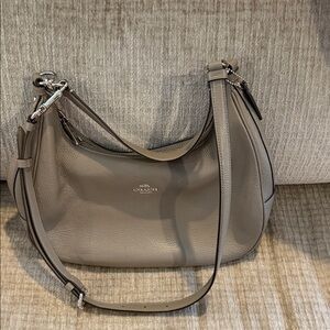 Coach Gray Hobo Bag with Silver Hardware